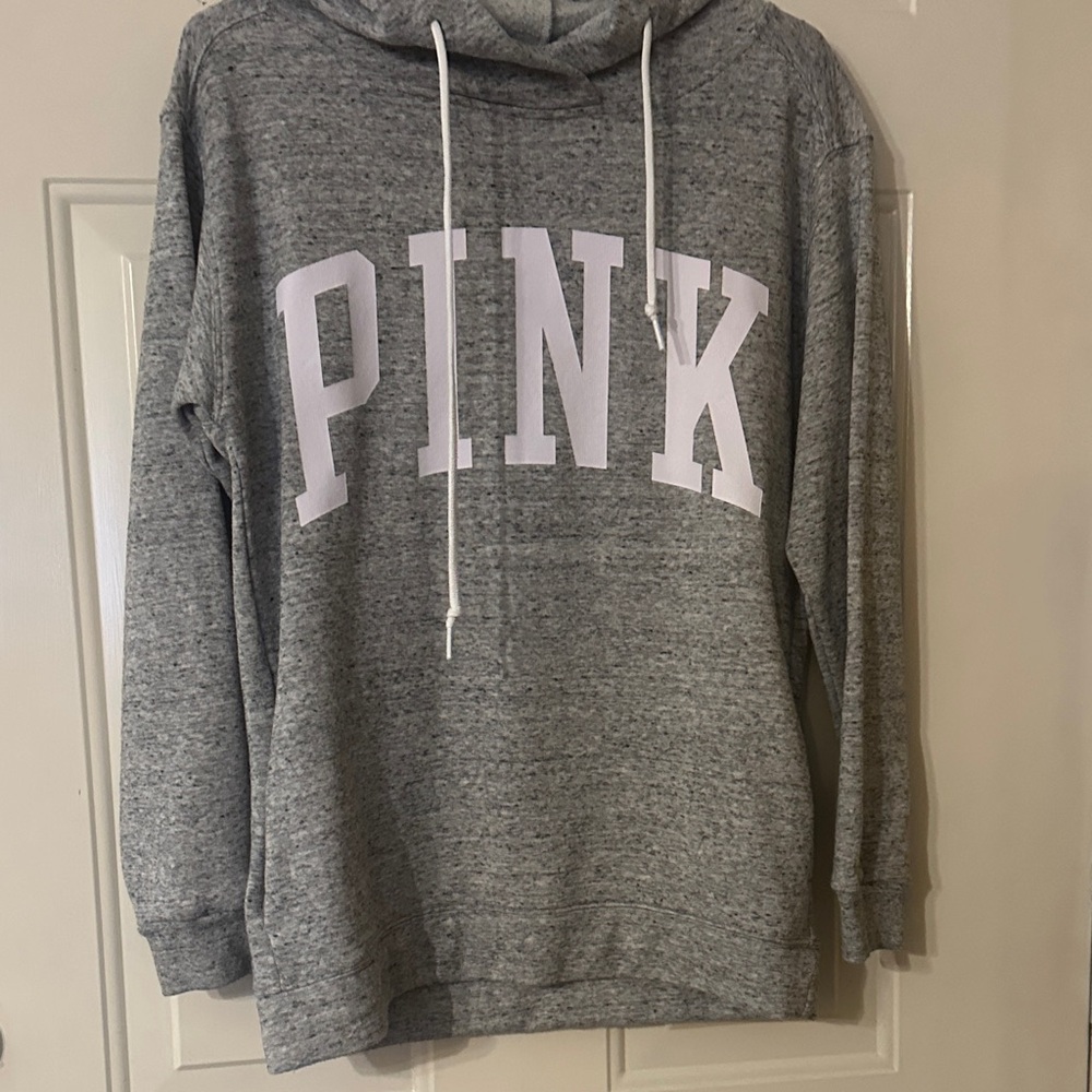 Victoria's Secret Gray Hoodie with White Lettering